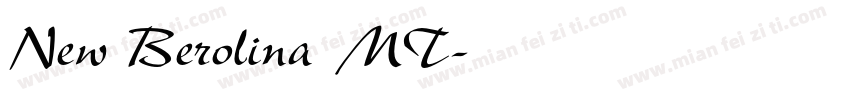 New Berolina MT字体转换